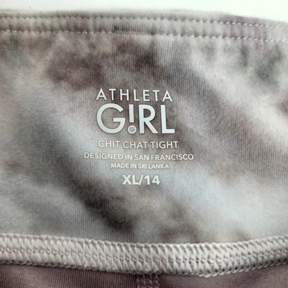 5 PC Lot Bundle Athleta Girl Tank Top, Leggings, Bodysuit & Hoodie Size XL/14